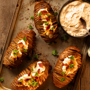 Loaded baked potatoes